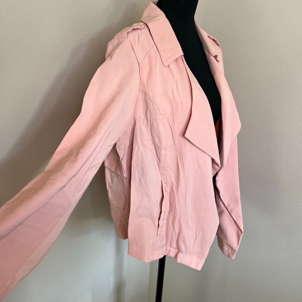 Torrid Light Weight Open Front Jacket - Shell Pink - Size 2X - Picture 4 of 11